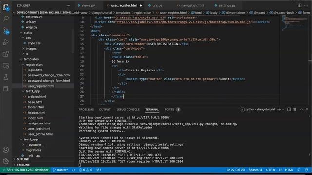 User Registration in Django (the simplest way to register user) смотреть онлайн