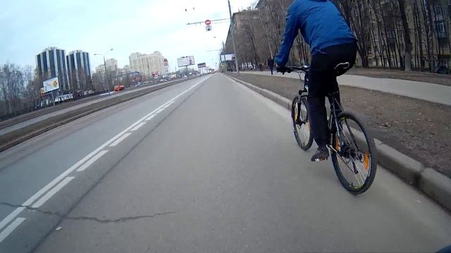 Холодное открытие велосезона. Москва 28.03.2015г. смотреть онлайн
