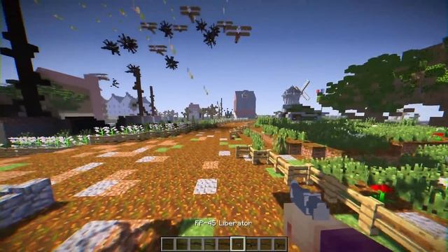 WORLD WAR II MOD - Minecraft Mod Showcase смотреть онлайн