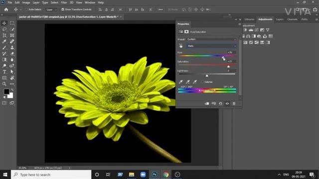 change colour of flowers in photoshop 2021 l photoshop tutorial смотреть онлайн