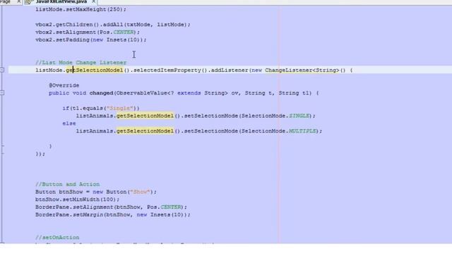 JavaFX 8 Tutorial - ListView - #17 смотреть онлайн