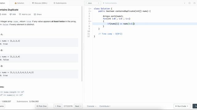 Contains Duplicate | Find the duplicate number - Leetcode 217 - JAVA смотреть онлайн