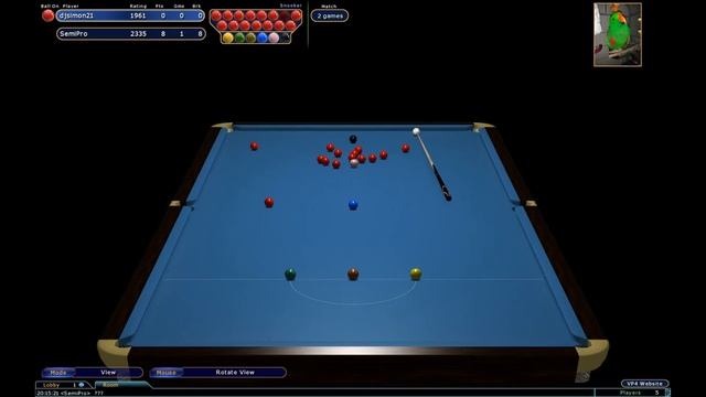 Virtual Pool 4 Online Sunday Snooker Final 23/2/2020 djsimon v semipro смотреть онлайн