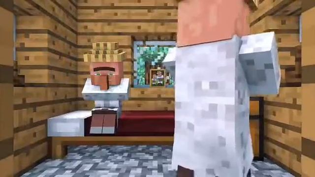Жизнь жителя и Снеговика в Майнкрафт. Часть 1 смотреть онлайн