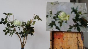 Роза.  Живопись.