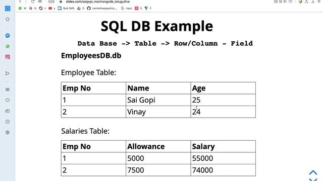 DataBase అంటే ఏమిటీ ? | What is SQL and NOSQL Database | Difference between SQL vs NOSQL In Telugu смотреть онлайн