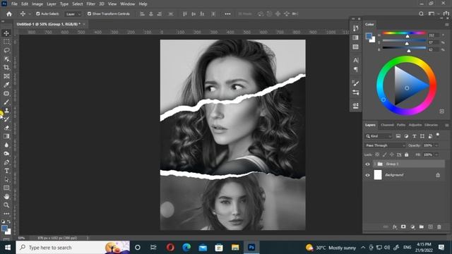 Ripped paper effect | photoshop Tutorial смотреть онлайн