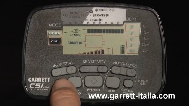 GARRETT CSI PRO - Istruzioni In Inglese - Www.garrett.it