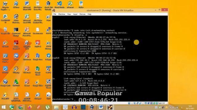 Install Ubuntu Server di Oracle VM Virtual Box, Bisa Koneksi Internet dan Komputer Host (2 Ethernet смотреть онлайн