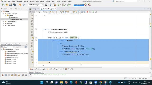 Java Programación del Juego Pong. Programación de Hilos. Clase Thread. смотреть онлайн