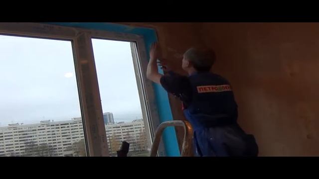 Петроокна: монтаж окна ПВХ 10