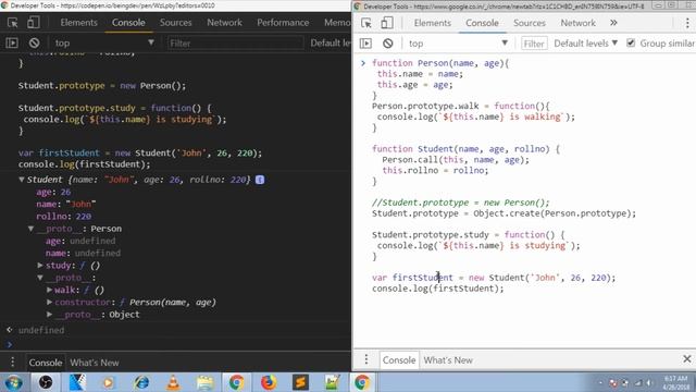 Prototypal Inheritance in js - new VS. object.create VS. es6 inheritance смотреть онлайн