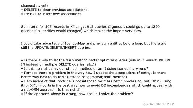 MySQL : doctrine2 - How to improve flush efficiency? смотреть онлайн