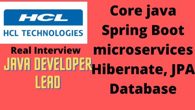Java Developer lead interview LIVE || 2022 | HCL interview pattern смотреть онлайн