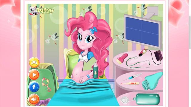 ★ ИГРЫ ДЛЯ ДЕВОЧЕК Девушки Эквестрии: ПИНКИ ПАЙ рожает малыша / Pinkie Pie Baby Birth