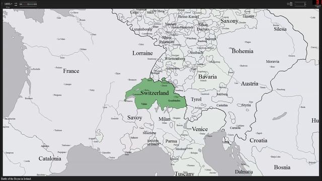 History Map Of Switzerland