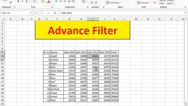 Use of Advance Filter in MS Excel | GIT Education смотреть онлайн