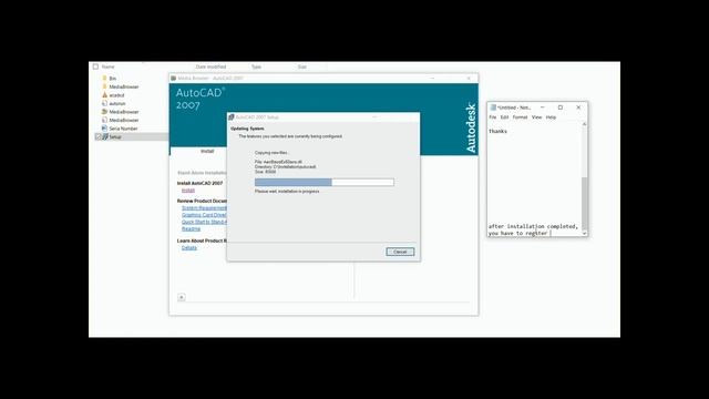 Lets install auto cad 2007 with free crack file on windows operating system complete tutorial смотреть онлайн