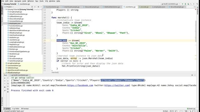 Playing with Json In GoLang смотреть онлайн