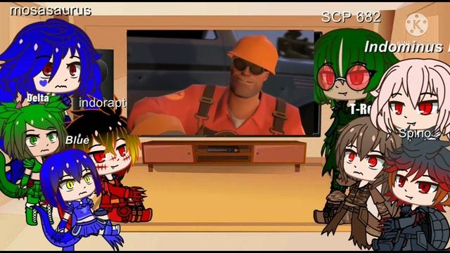 Dinos and SCP 682 react to TF2 meet the sandwich, Engineer, Heavy. HD. #gachaclub смотреть онлайн