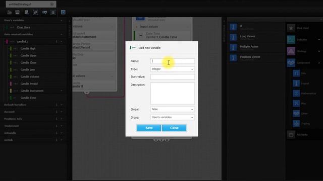 Конструктор стратегий Visual JForex. Блоки Misc смотреть онлайн
