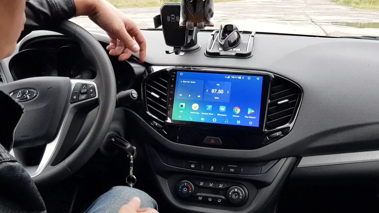 ЛАДА ВЕСТА УСТАНОВКА 9-ти ДЮЙМОВОЙ ММС T'EYES Андройд смотреть онлайн