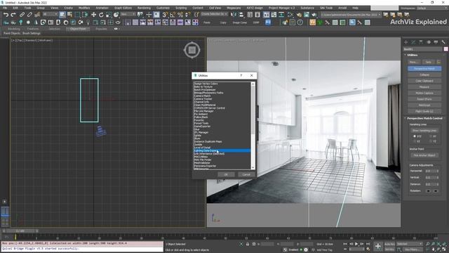 How to use Perspective Match in 3dsmax смотреть онлайн