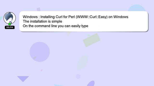 Windows : Installing Curl for Perl (WWW::Curl::Easy) on Windows смотреть онлайн