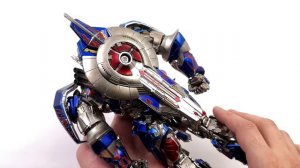 Transformers The Last Knight Optimus Prime Threezero DLX Diecast Unboxing & Review