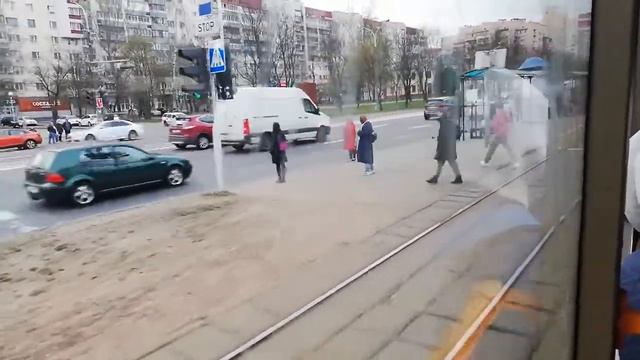 Поездка на трамвайчике БКМ-60102МН борт.№159, маршрут 6 смотреть онлайн