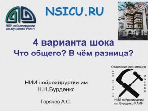 4 варианта шока Горячев А.С.