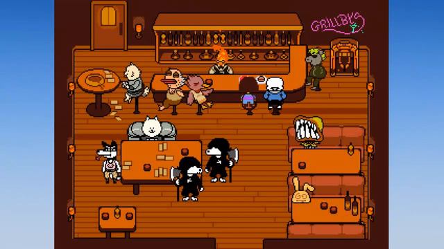 UNDERTALE: ( ͡° ͜ʖ ͡°) Grillby's & Chill - PART 11 - Alphadads смотреть онлайн