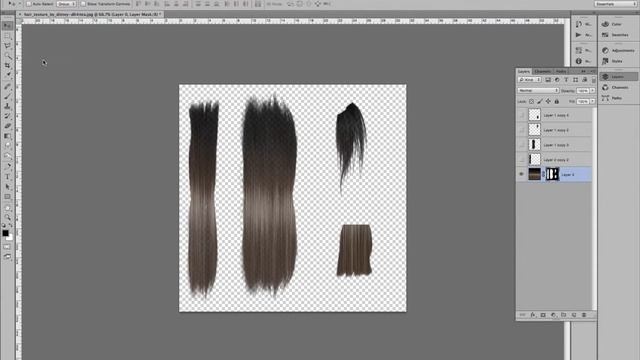 Modelado cabello polígono con brush de photoshop смотреть онлайн