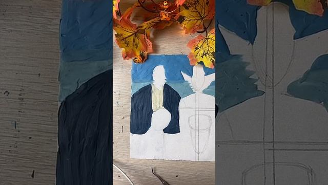 1 день Хэллоуинского пластилинового марафона #монстры #арт #рисунок #хэллоуин