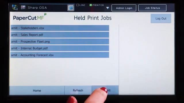 PaperCut MF for Sharp OSA Multifunction Devices Interface Walkthrough смотреть онлайн