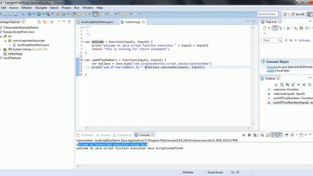 Execute Java Method from JavaScript Function смотреть онлайн