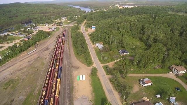 Ville de Parent QC - vue pano drone смотреть онлайн