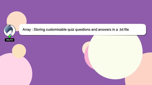 Array : Storing customisable quiz questions and answers in a .txt file using PHP смотреть онлайн