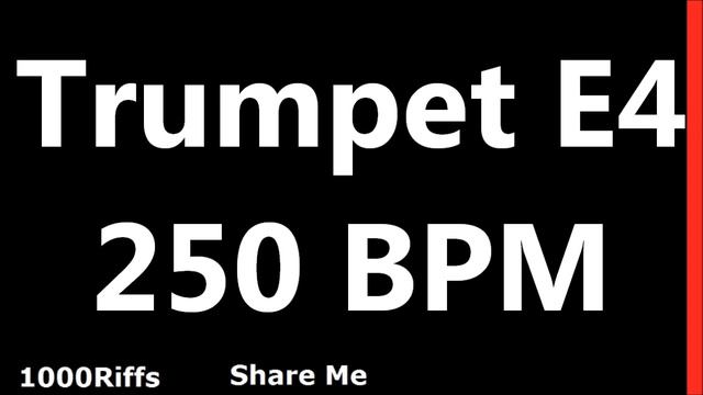 Trumpet Metronome E4 : 250 BPM : Beats Per Minute смотреть онлайн