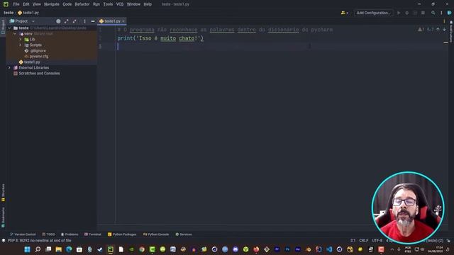 13 - O programa não reconhece as palavras dentro do dicionário do Pycharm смотреть онлайн