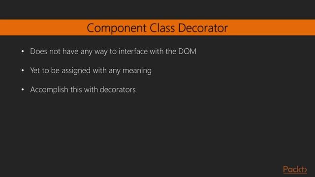 Angular 2 Core Concepts : Using Decorators to Build and Style a Simple Component | packtpub.com смотреть онлайн