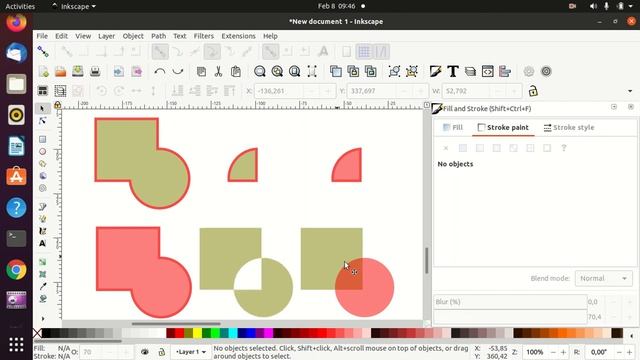 Tutorial Inkscape dasar - #4 Menenal Path Union Intersection dan exclusion смотреть онлайн