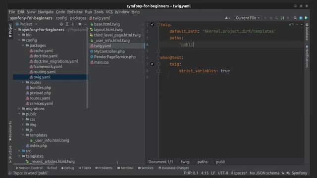 Symfony 6 - Twig template namespaces or how to store Twig templates in a non-default folder смотреть онлайн