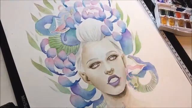 PAINT WITH ME. Snake Head Lady смотреть онлайн