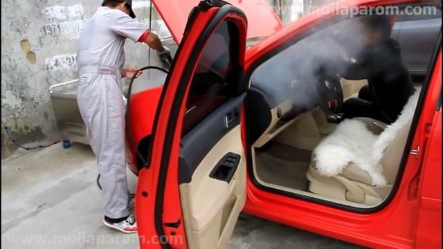 Мойка двигателя и чистка салона автомобиля Парогенератором МП-12000 смотреть онлайн