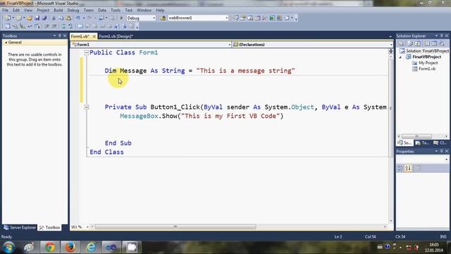 Visual Basic .NET Tutorial 2 - Variable Declaration in Visual Basic смотреть онлайн