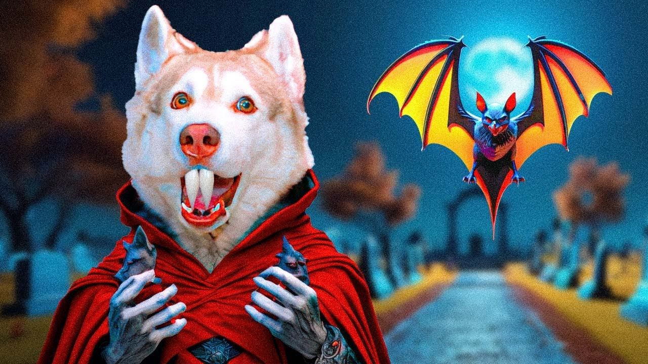 Я ТЕПЕРЬ ХАСКИ ВАМПИР!! Хаски Бублик Говорящая собака Mister Booble смотреть онлайн