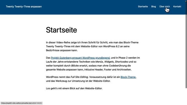 06. Templates kennenlernen - Twenty Twenty-Three anpassen mit dem Website-Editor von WordPress 6.2 смотреть онлайн