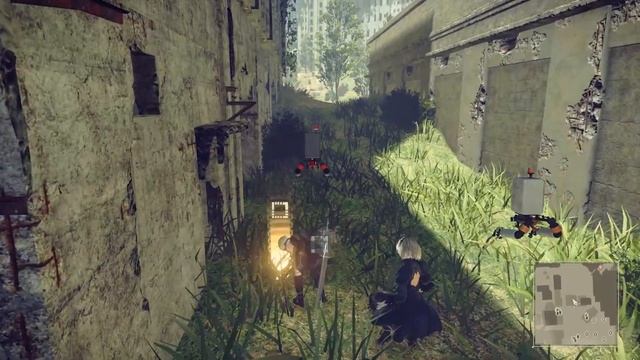 [30] NieR: Automata [9S] ► Лагерь Сопротивления ► Прохождение на русском смотреть онлайн