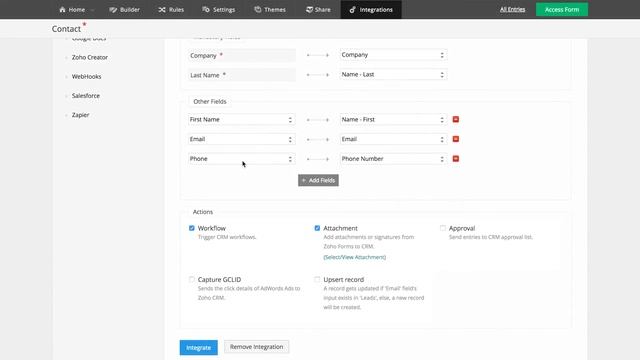 Zoho Forms : Zoho CRM Integration смотреть онлайн